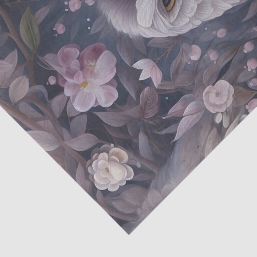 Floral Owl Tissuepapier (Detail)