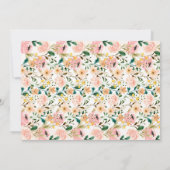 Floral Paard Verjaardag Foto Kaart (Achterkant)