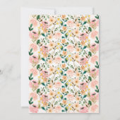 Floral Paard Verjaardag Kaart (Achterkant)