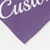 Floral Paars 90th Birthday Blanket for Women Fleece Deken (Hoek)