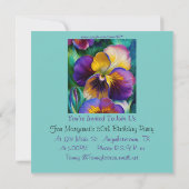 Floral Paars en goudpansie (Achterkant)