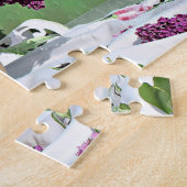 Floral Paars en White Lilacs Bouquet Foto Legpuzzel (Zijkant)