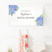 Floral Paars Hydrangea Vrijgezellenfeest Welkom Spandoek (Insitu)