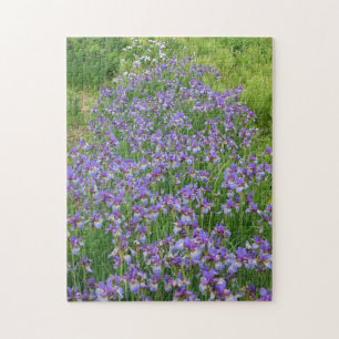 Floral Paars Iris Garden Legpuzzel