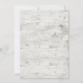 Floral Paars Lavender Wood Rustisch Vrijgezellenfe Kaart (Achterkant)