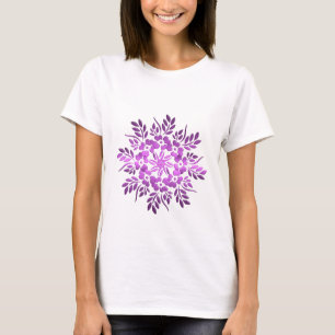Floral Paars Mandala T-shirt