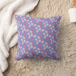 Floral Paars Pattern Cushion Kussen