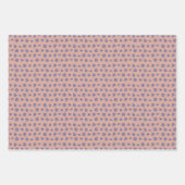 Floral Paars verpakkingspapier Inpakpapier Vel (Voorkant 3)