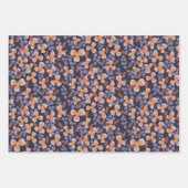 Floral Paars verpakkingspapier Inpakpapier Vel (Voorkant)