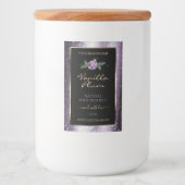 Floral Paars zwarte etiketten van producten Zacht  (Voorkant)