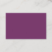 Floral Paarse Cartoon Maid House Cleaning Service Visitekaartje (Achterkant)