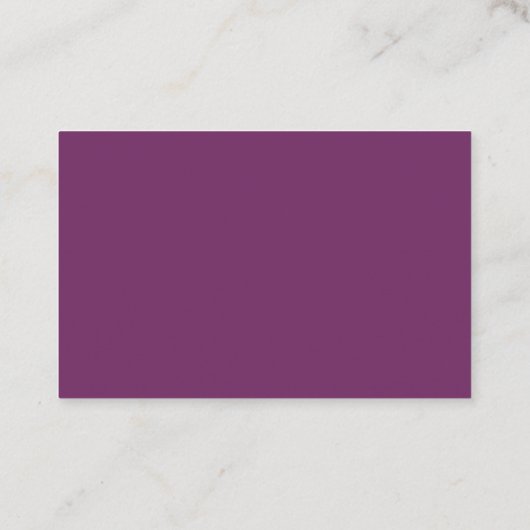 Floral Paarse Cartoon Maid House Cleaning Service Visitekaartje (Achterkant)