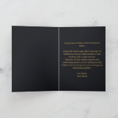 Floral Paarse en gouden 15e bruiloft Jubileum Kaart (Binnen)