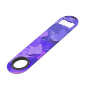 *~* Floral Paarse Hydrangea Natuur Macro Speed Flessenopener (Voorkant Gekanteld)