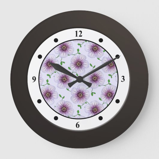 Floral Paarse tuinvalutamassa Grote Klok (Voorkant)