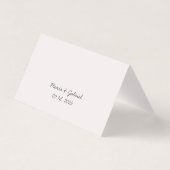 Floral paarse waterverf bruiloft kaart (Achterkant)