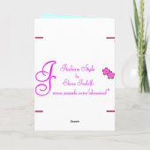 Floral-paaskaart Feestdagen Kaart (Achterkant)