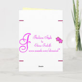 Floral-paaskaart Feestdagen Kaart (Achterkant)