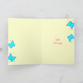 Floral-paaskaart Feestdagen Kaart (Binnen)