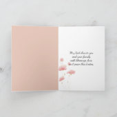 Floral paaskruis feestdagen kaart (Binnen)