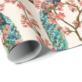 Floral pacock cadeaupapier (Rol Hoek)