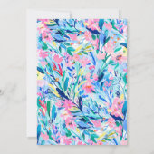 Floral Painting afstudeerfeest Kaart (Achterkant)