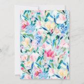 Floral Painting afstudeerfeest Kaart (Achterkant)