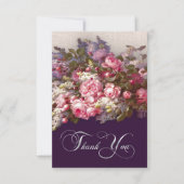 Floral Painting Dank je Jubileum Kaart (Voorkant)