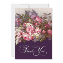 Floral Painting Dank je Jubileum Kaart