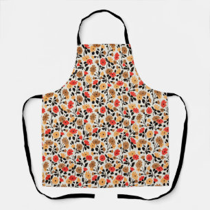 Floral Painting, eindbladeren van het kunstpatroo Schort