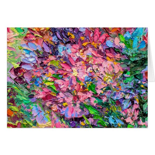 Floral Painting Notecard (Voorkant Horizontaal)