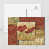 Floral Painting with Visible Brush Strokes Briefkaart (Voorkant / Achterkant)