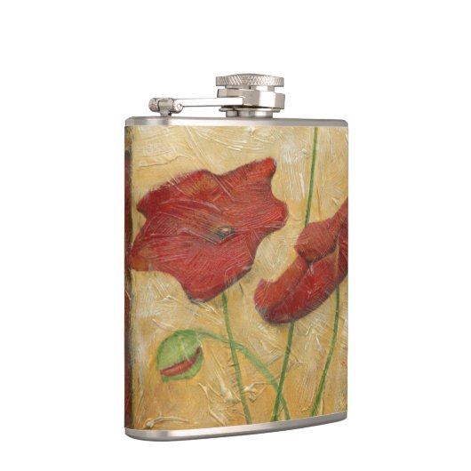 Floral Painting with Visible Brush Strokes Heupfles (Rechts)