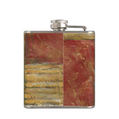 Floral Painting with Visible Brush Strokes Heupfles (Achterkant)