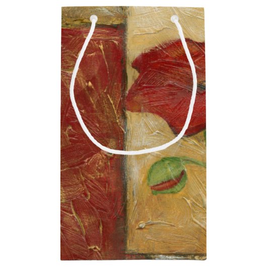 Floral Painting with Visible Brush Strokes Klein Cadeauzakje (Achterkant)