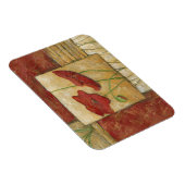 Floral Painting with Visible Brush Strokes Magneet (Rechterzijde)