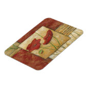 Floral Painting with Visible Brush Strokes Magneet (Linkerzijde)