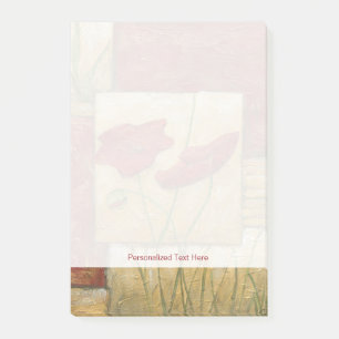 Floral Painting with Visible Brush Strokes Post-it® Notes