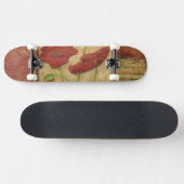 Floral Painting with Visible Brush Strokes Skateboard (Horizontaal)
