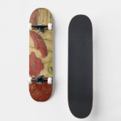 Floral Painting with Visible Brush Strokes Skateboard (Voorkant)