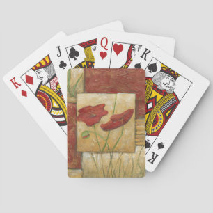 Floral Painting with Visible Brush Strokes Speelkaarten