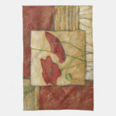 Floral Painting with Visible Brush Strokes Theedoek (Verticaal)