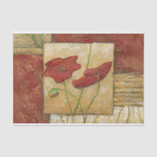 Floral Painting with Visible Brush Strokes Tissuepapier