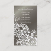  Floral Paisley Art Deco Boho Chic Elegant Visitekaartje (Achterkant)