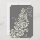 Floral Paisley Boho  Chic Photo Wedding Kaart (Achterkant)
