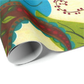 Floral Paisley Cadeaupapier (Rol Hoek)
