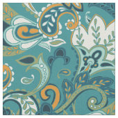 Floral Paisley Fabric Stof (Close Up)