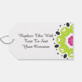Floral Paisley gepersonaliseerd Cadeaulabel (Achterkant Horizontaal)