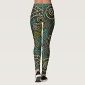 Floral Paisley Leggings (Achterkant)