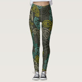 Floral Paisley Leggings (Voorkant)